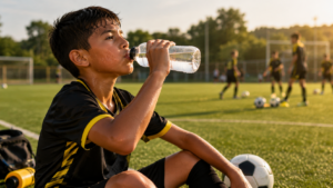 Hidratación en niños deportistas durante el entrenamiento