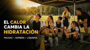 Hidratación y electrolitos para niños deportistas en clima cálido