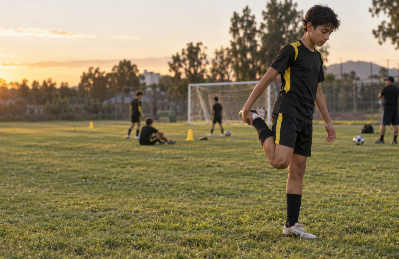 estiramientos en niños deportistas para flexibilidad y bienestar