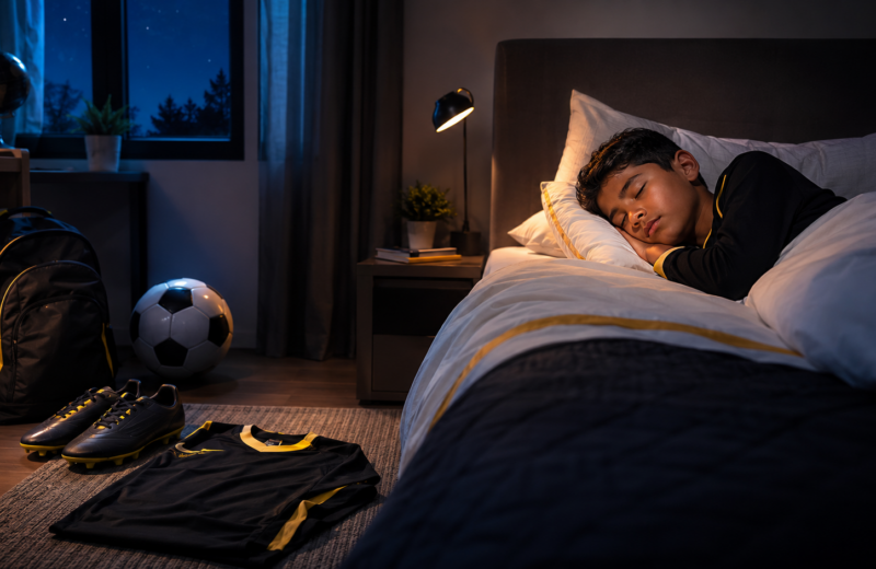 sueño en niños deportistas para recuperación y rendimiento