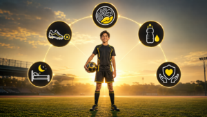 sueño alimentación hidratación y recuperación en niños deportistas