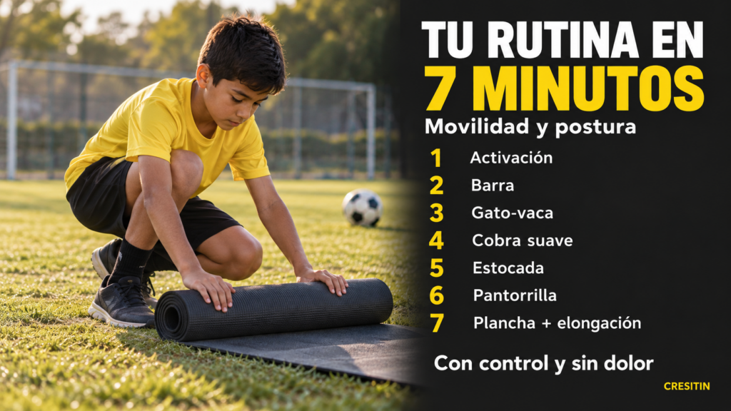 rutina de 7 minutos de estiramientos para crecer