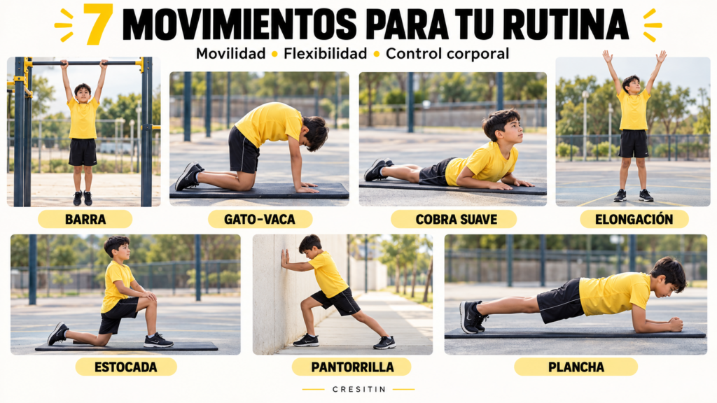 7 estiramientos para crecer y mejorar movilidad